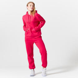 Decathlon, Pantaloni tuta donna palestra 500 regular fit felpati verdi