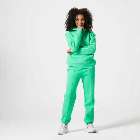 Women's Fitness fleece warm pant - 500 green