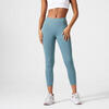 Mallas Leggings 7/8 Fitness Fit+ 500 Mujer Verde Cedro