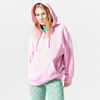 Women's oversized fitness hoodie - 520 Light pink