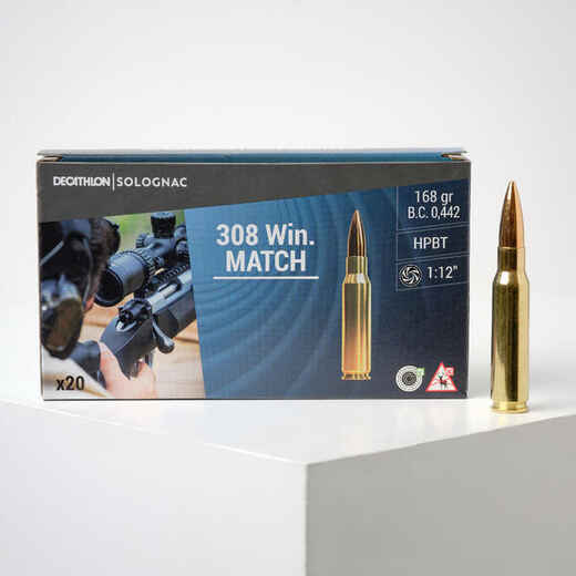 
      308 WINCHESTER HPBT MATCH X 20 q RECREATIONAL SHOOTING AMMUNITION
  