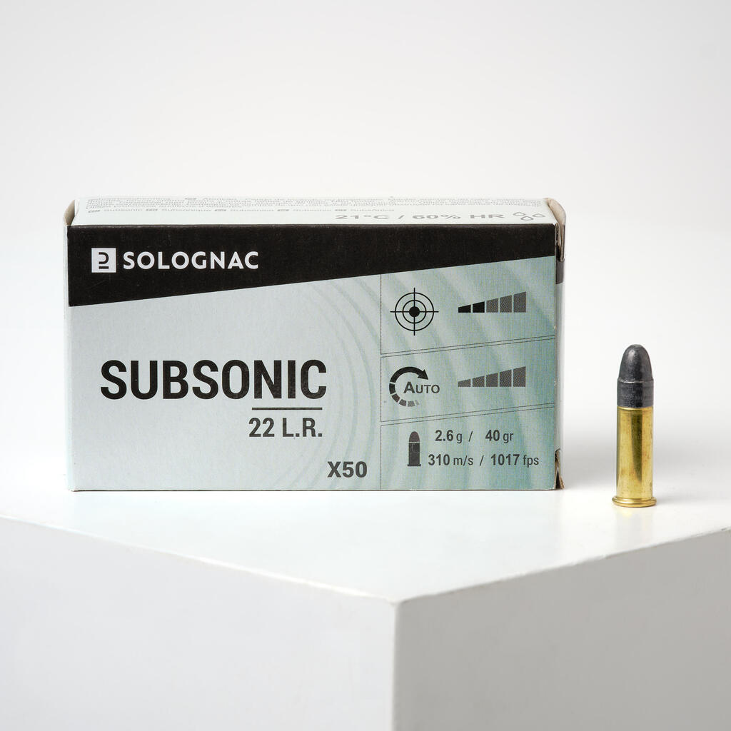 .22 Long Rifle Subsonic BULLET x50