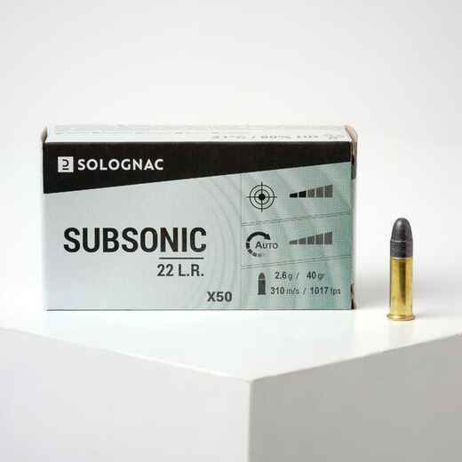 
      .22 Long Rifle Subsonic BULLET x50
  