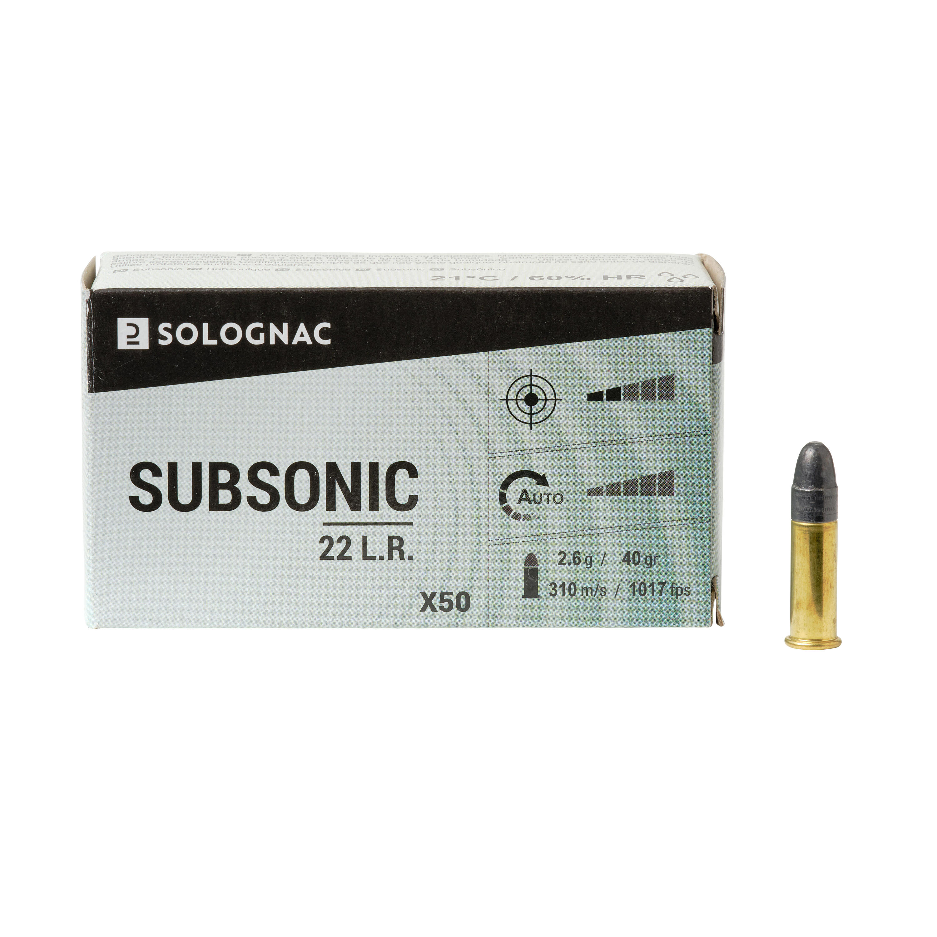 BALA 22 Long Rifle Subsónica x50 6/9