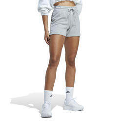 SHORT DE FITNESS ADIDAS FEMME GRIS