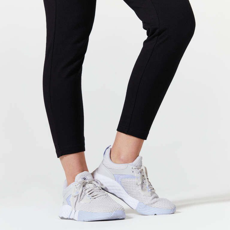 Women's Tapered Fitness Joggers 120 - Black