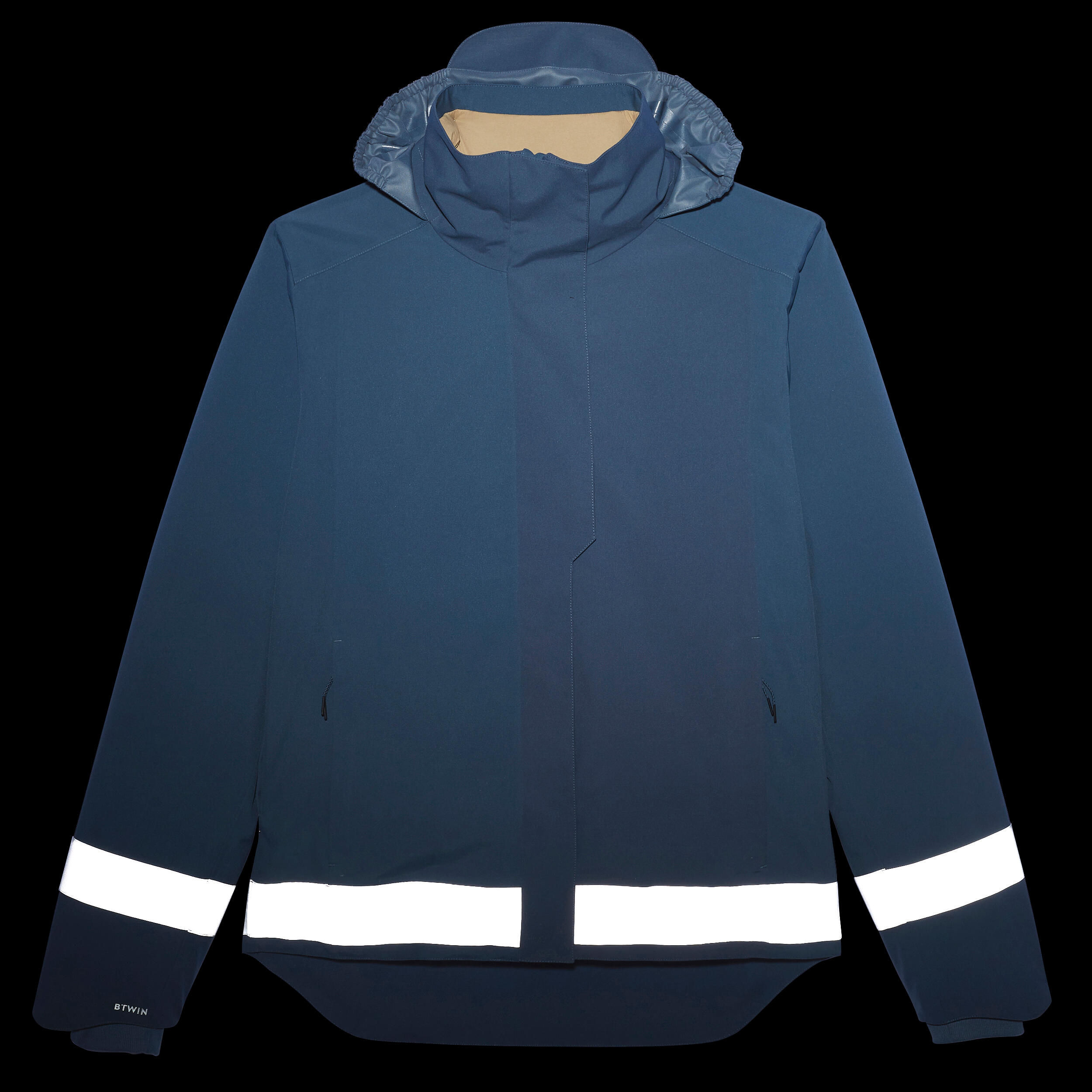 Giacca impermeabile ciclismo uomo 540 riflettente blu-grigio 17/26