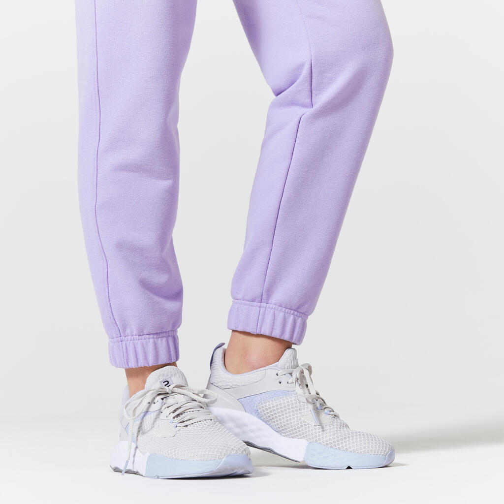 Dámske nohavice na cvičenie  REGULAR Essentiel fialové