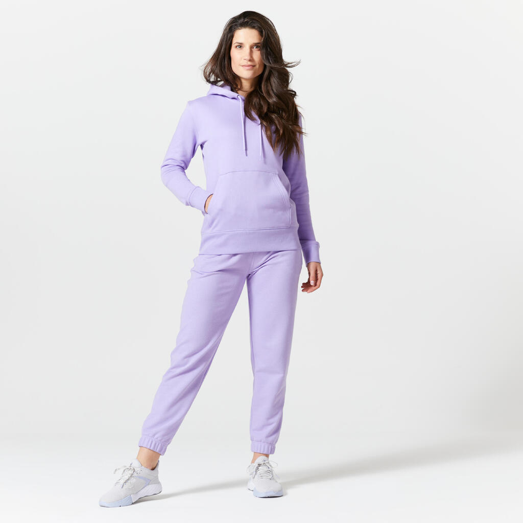 Jogginghose Damen Regular - Essentials 500 lila 