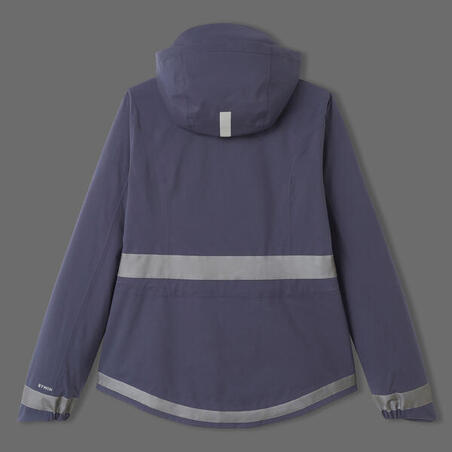 Куртка жіноча 540 для велоспорту водонепроникна темно-синя