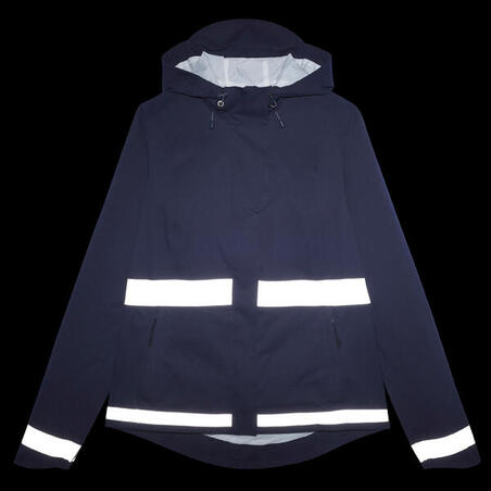 Куртка жіноча 540 для велоспорту водонепроникна темно-синя