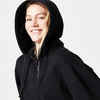 Women's oversized fitness hoodie - 520 Black