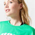Women's Loose-Fit Fitness T-Shirt 520 - Green Print