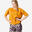 Fitness T-shirt voor dames loose fit 520 geel