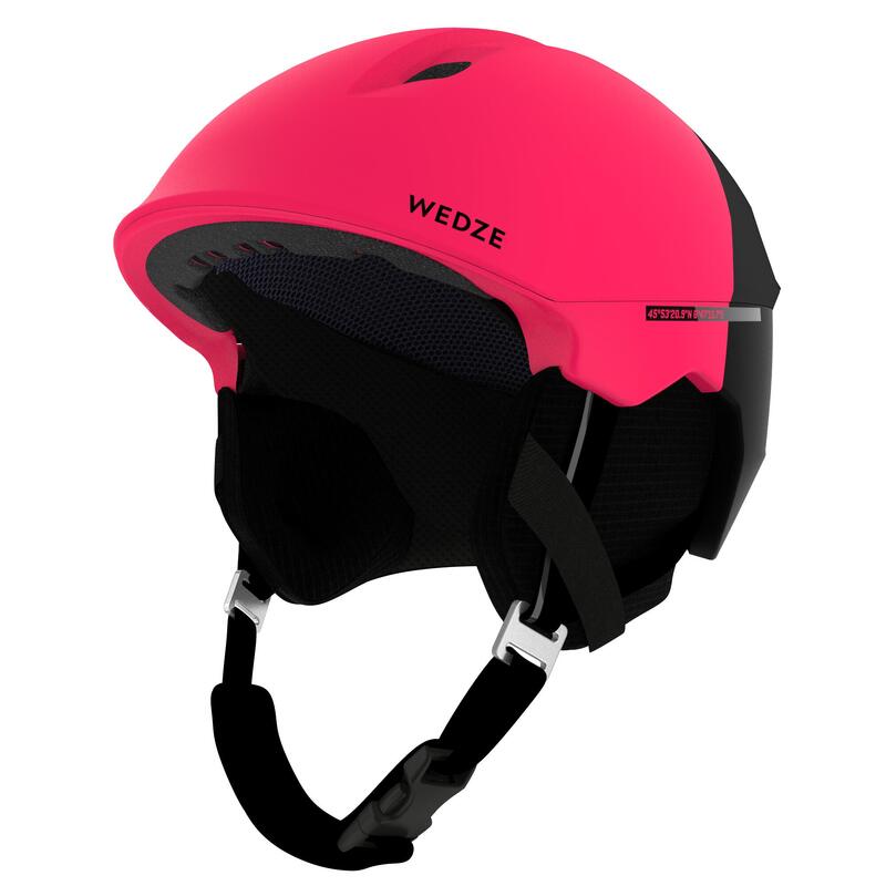 Capacete de ski adulto PST 580 - Rosa Preto