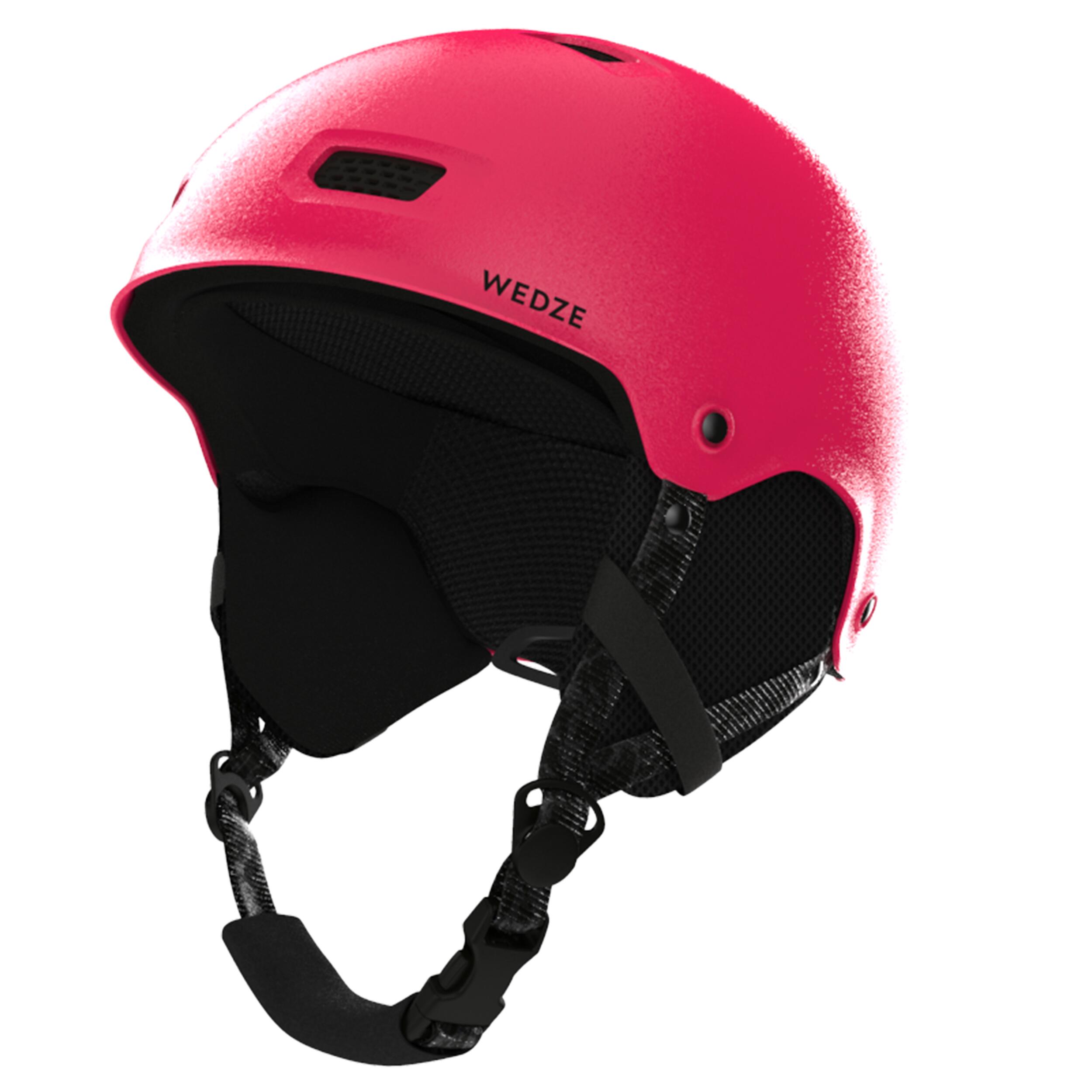 Adult/juniors ski and snowboard helmet - H-FS 300 – pink glitter 1/3