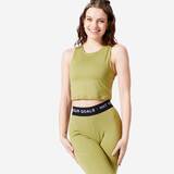 Women's Cardio Fitness Cropped Tank Top - Olive Green