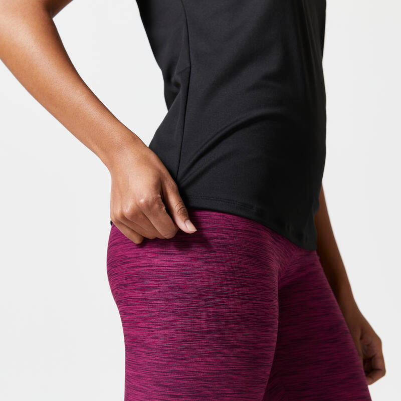 Tricou Fitness cardio Negru Damă