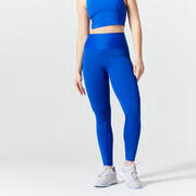Leggings Talle Alto Moldeador Fitness Cardio Mujer Azul
