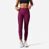 Leggings Damen hoher Taillenbund - FTI100 violett meliert