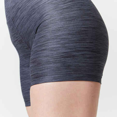 Women's Cardio Training Shaping Short Shorts - Mottled Grey