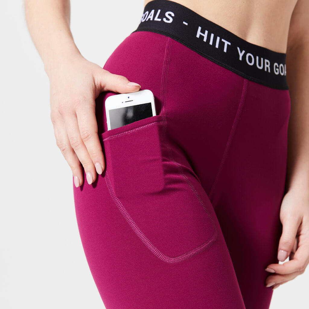 Leggings de cardio cómodos y suaves negros para mujer 120Z