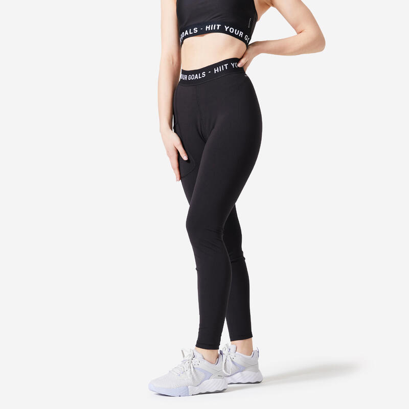 Kup online Calvin Klein Performance Legginsy sportowe z paskiem z logo  (czarny)