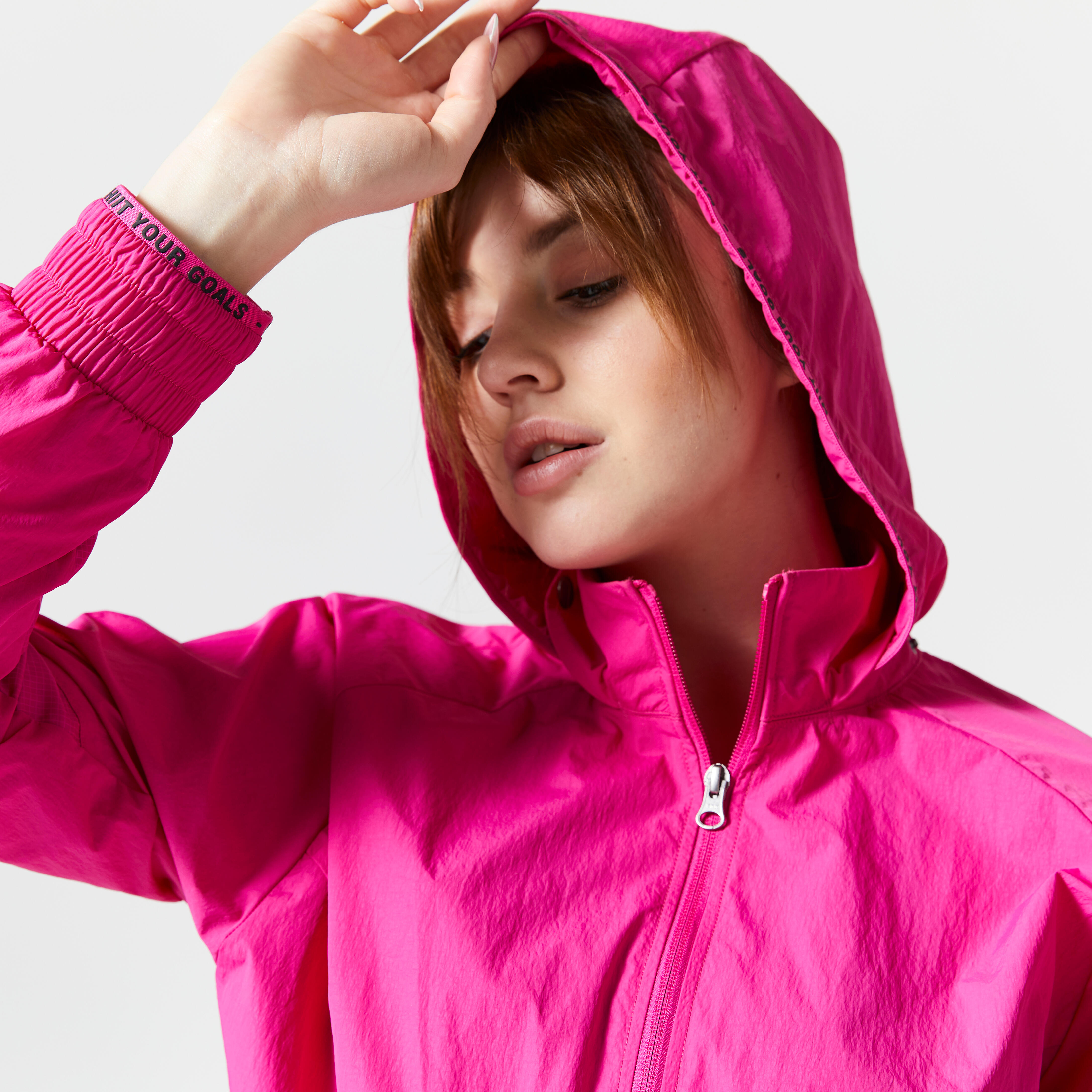 Pink gym jacket hot sale