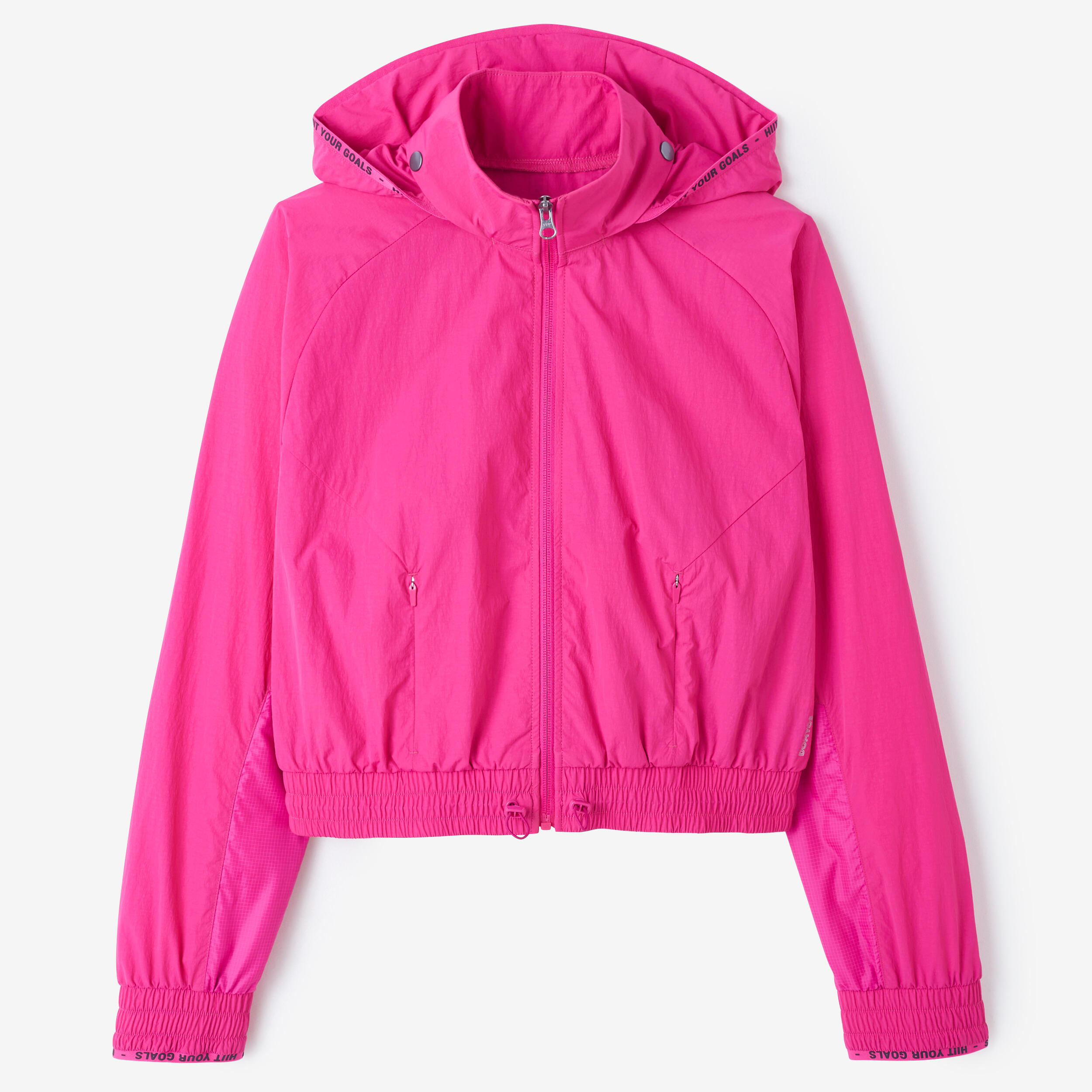 Women's Fitness Cardio Hooded Jacket - Pink 1/7