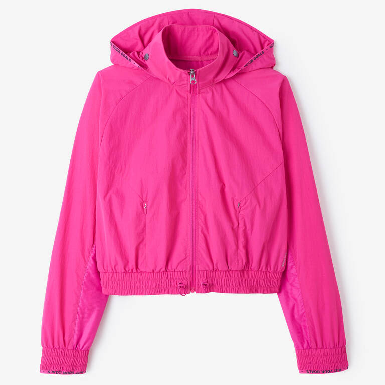 Women's Fitness Cardio Hooded Jacket - Pink