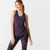 Women's Cardio Fitness Muscle Back Tank Top - Aubergine Purple