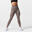 Leggings Damen nahtlos Push-Up - FTI 900 dunkelgrau