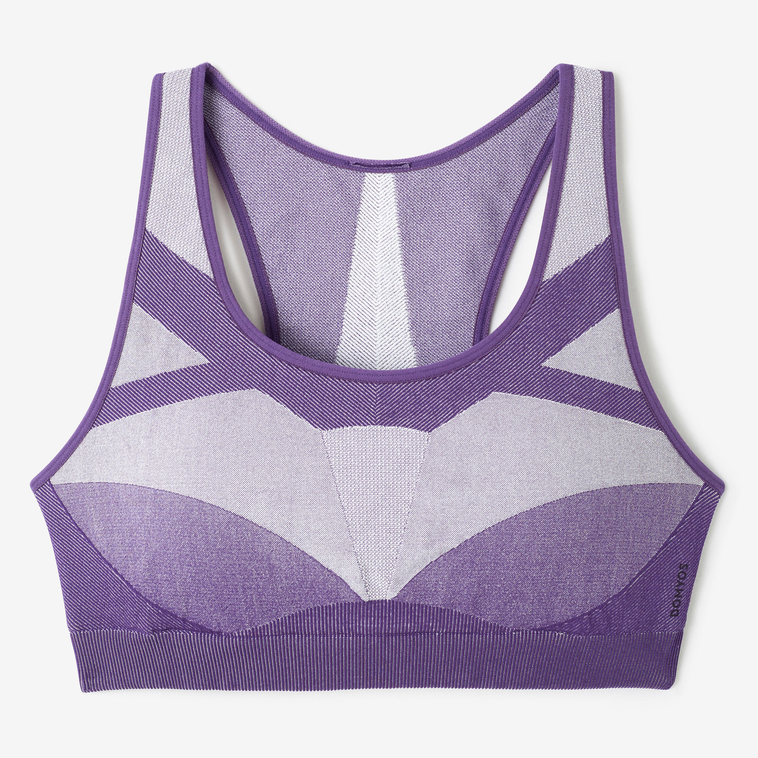 Women's Flex Light Support Rib V-neck Crop Sports Bra - All In Motion™  Lilac Purple Xs : Target