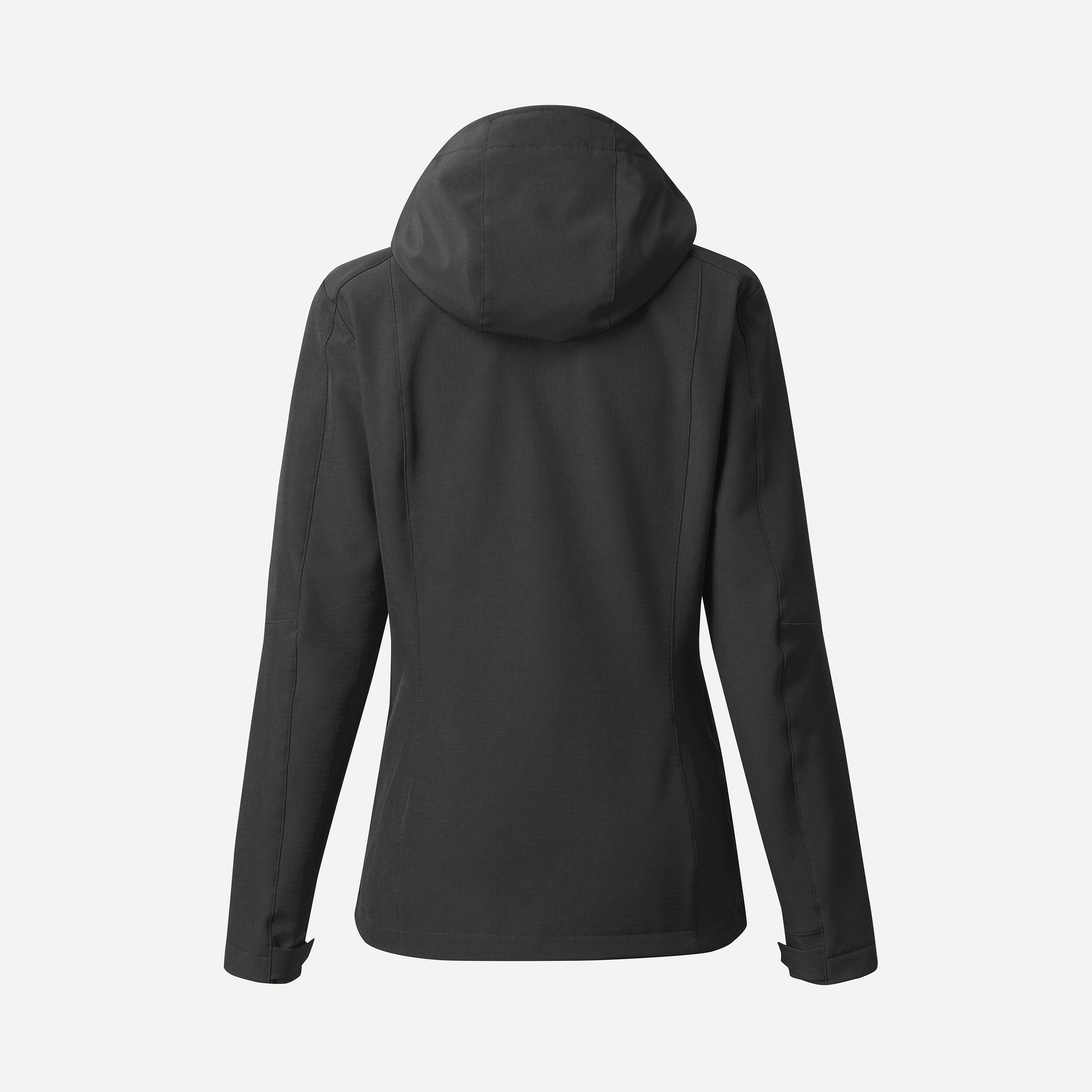 Women’s windproof softshell jacket, MT500 - Black
