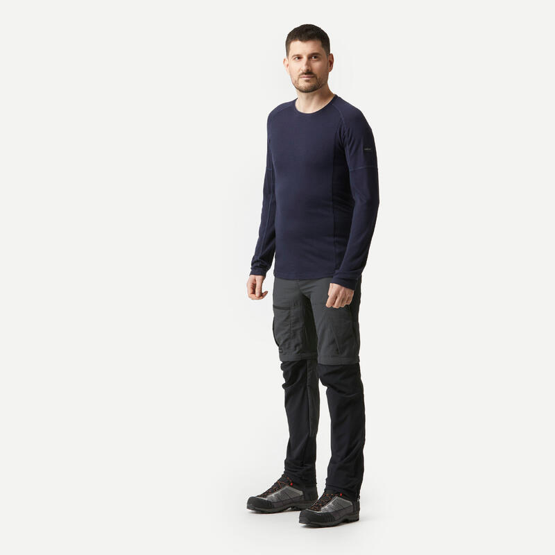 Herenshirt MT500 merinowol met lange mouwen