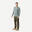 T-shirt viaggio lana merinos uomo TRAVEL 100 WOOL verde oliva