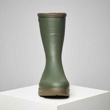 WARM ANKLE BOOTS RUBBER NEOPRENE  500 GREEN