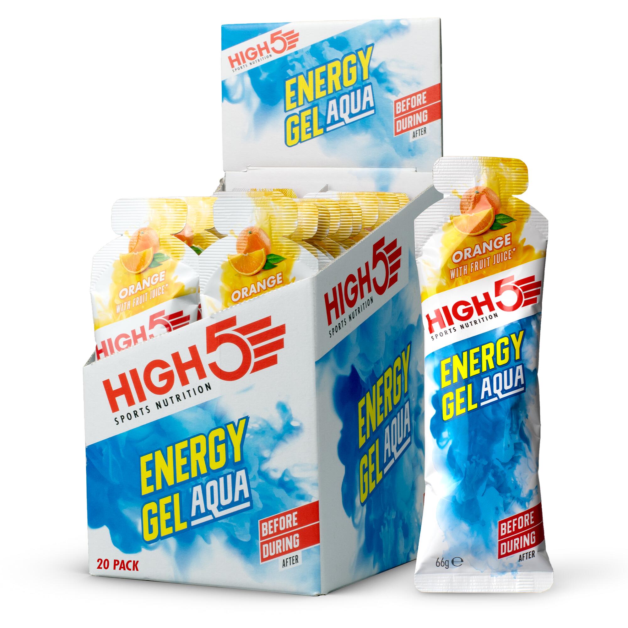 HIGH5 Energy Gel Acqua Orange - 66g single Gel