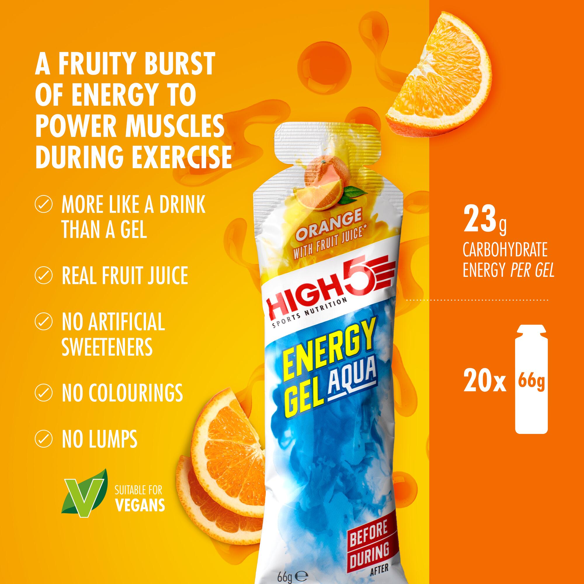 Energy Gel Acqua Orange - 66g single Gel 2/5