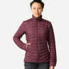 Daunenjacke Damen bis -5 °C Wandern - MT100 bordeaux