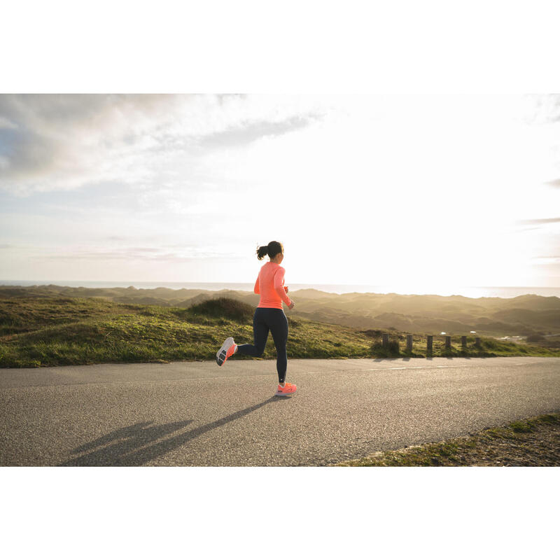 Lauftights lang Damen nahtlos - Care dunkelblau 