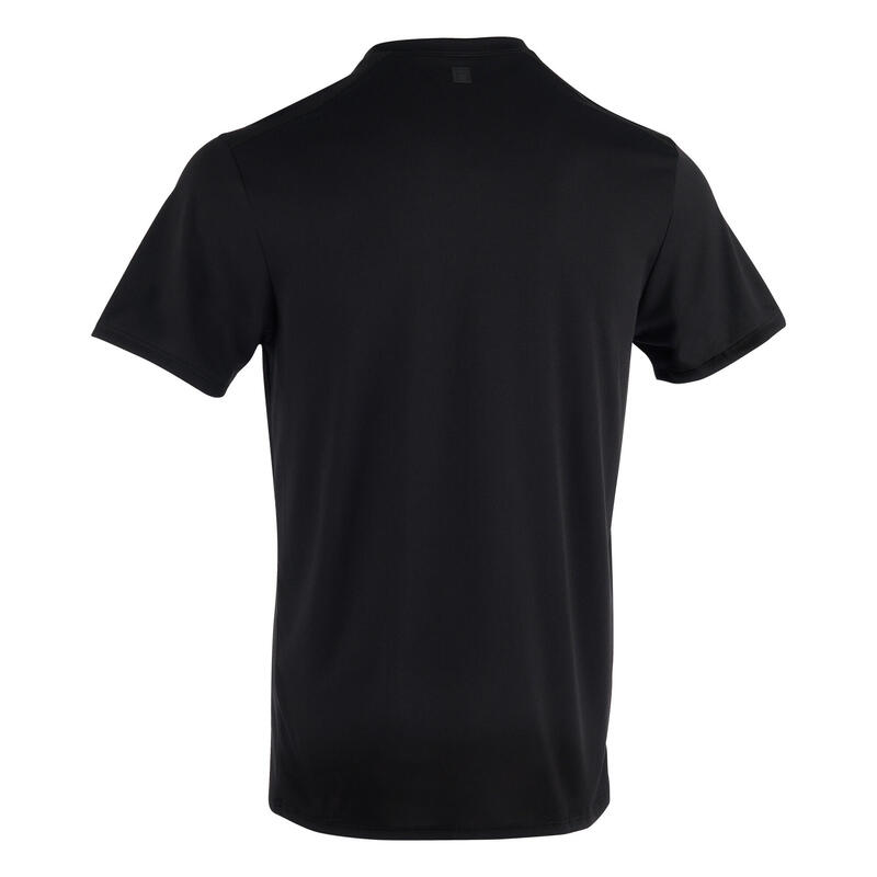 T-shirt de fitness essentiel respirant col rond homme - noir