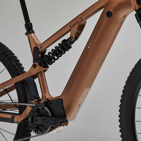 29" Full Suspension Electric Mountain Bike E-Expl 700 S - Copper
