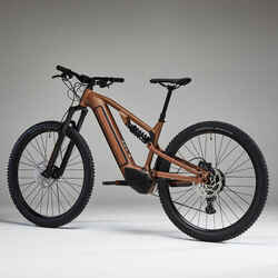 29" Full Suspension Electric Mountain Bike E-Expl 700 S - Copper