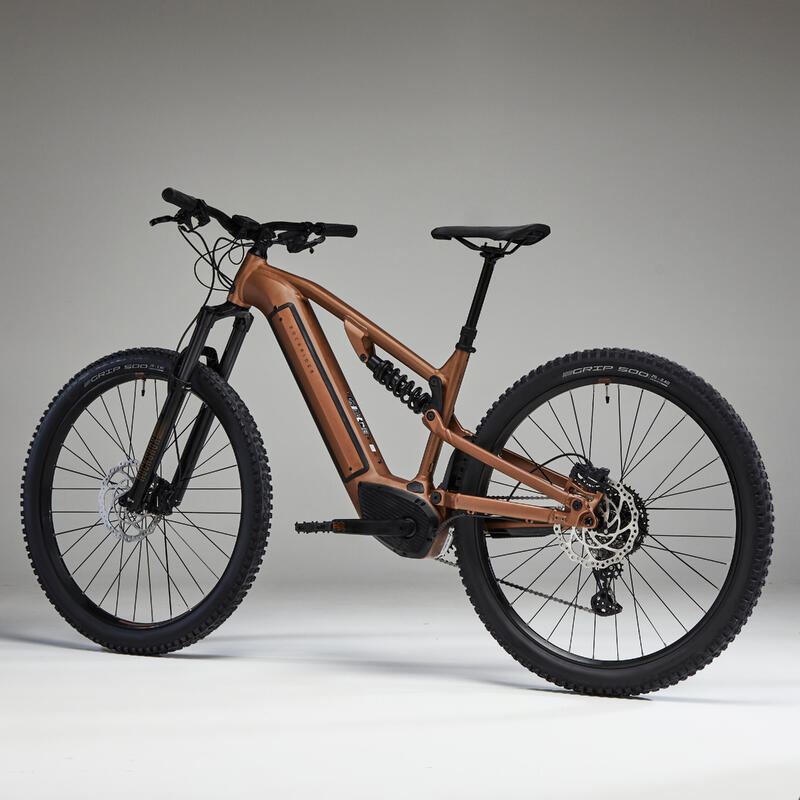 Bicicletă MTB electrică cu suspensie integrală 29" E-EXPL 700 S Arămiu