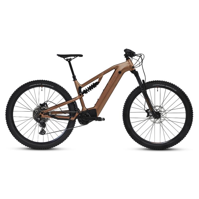 E-Mountainbike 29 Zoll E-Expl 700 Fully Rockrider S kupfer