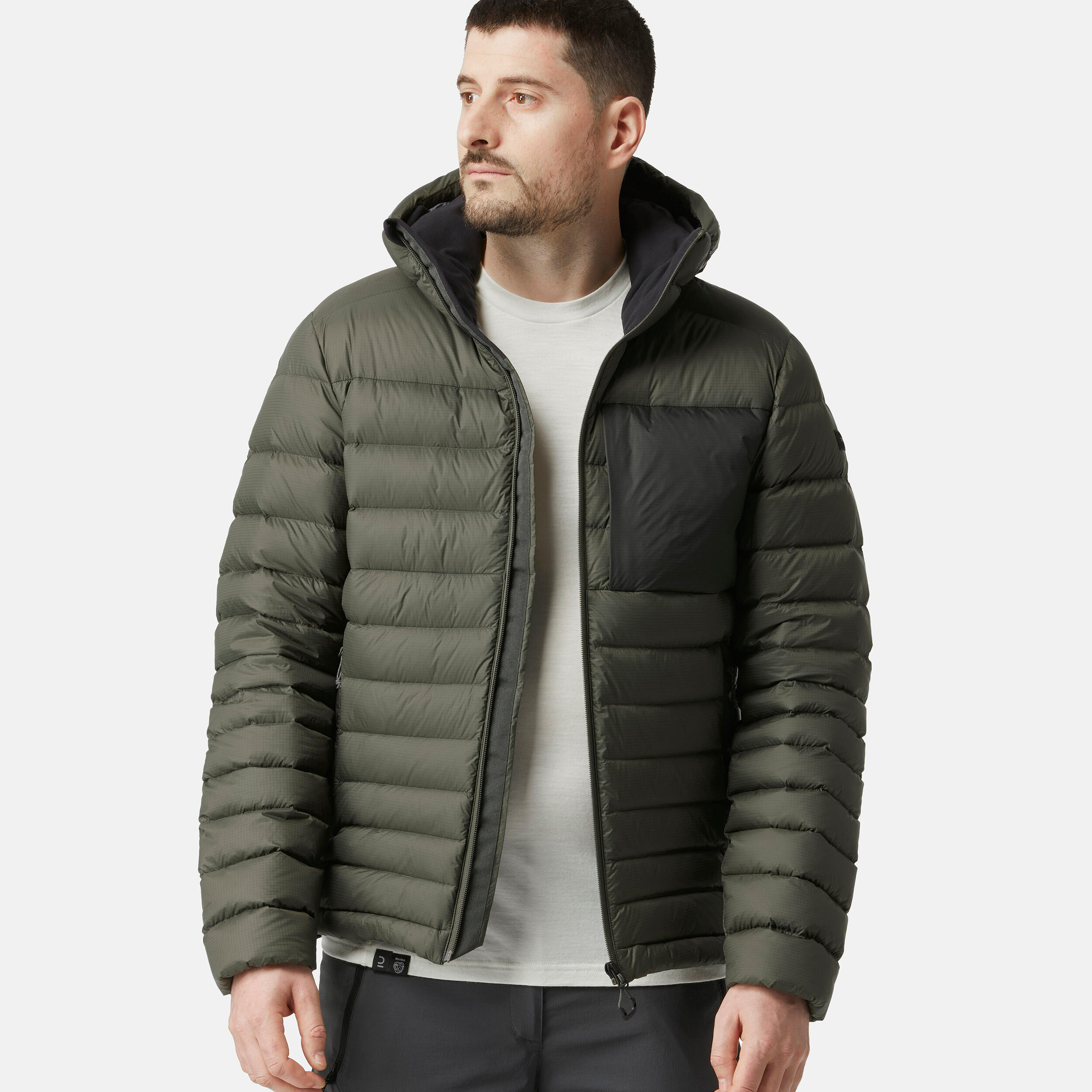 Men s Down Winter Jacket MT 500 Khaki