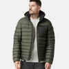 Vīriešu siltināta kalnu trekinga jaka ar kapuci “MT500”