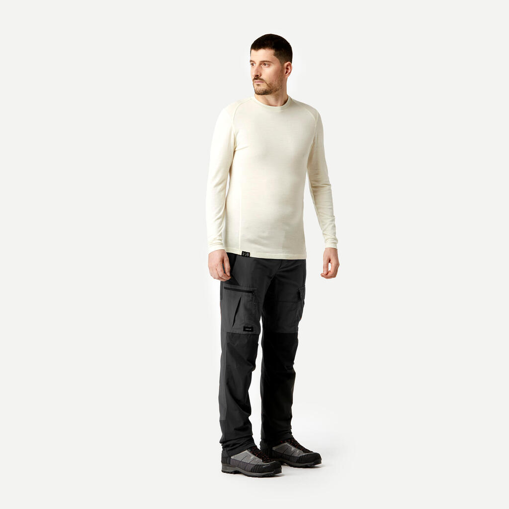 Braon muške pantalone za treking MT500