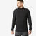 T-shirt manches longues à col zip en laine mérinos homme, Merino Resist noir
